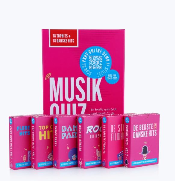 MEGA pakke: Musikquizkampen + 6 udvidelser